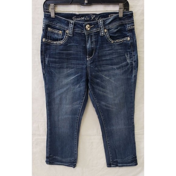 Grace In LA Jeans ~ Capri Sz 9M - Picture 2 of 15